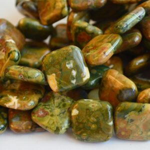 Rüoliit 20x20mm sünteetiline kivi, 4 tk
