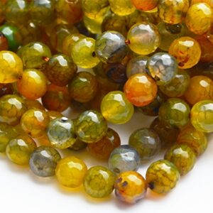 Ahhaat 8mm looduslik värvitud, 1 tk
