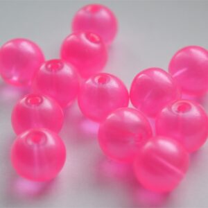 Klaashelmes 10mm ümar läbikumav roosa, 1 tk
