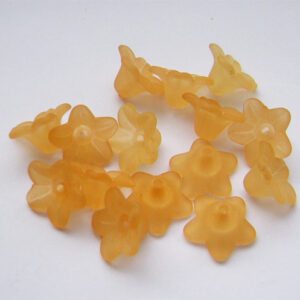 Akrüülist lill 10x5mm, oranž, 1 tk