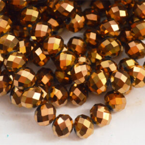 Lihvitud rondell 10x8mm vasevärvi, 1 tk