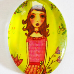 Klaaskamee 40x30mm, 1 tk