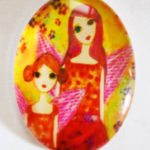 Klaaskamee 40x30mm, 1 tk