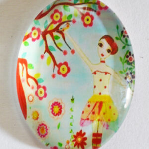 Klaaskamee 40x30mm, 1 tk