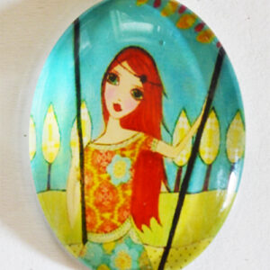Klaaskamee 40x30mm, 1 tk