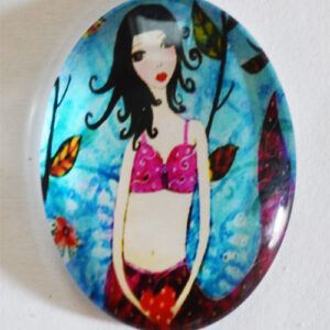 Klaaskamee 40x30mm, 1 tk