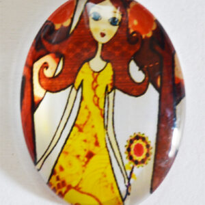 Klaaskamee 40x30mm, 1 tk