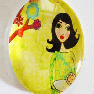 Klaaskamee 40x30mm, 1 tk