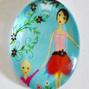 Klaaskamee 40x30mm, 1 tk