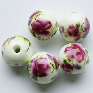 Portselanhelmes 12mm, valge, 1 tk