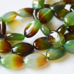Akaatti 17-18x12mm värjätty, 8 kpl