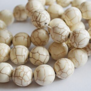 Turkoosi  14mm synteetinen, värjätty, 1 kpl.