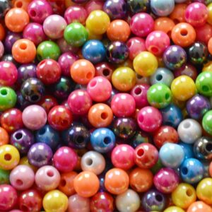 Akrüülhelmes 8mm mix, pakis 20 tk