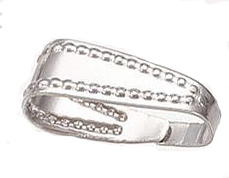 Hõbedane messingist ripatsihaak 10x4mm, 1 tk