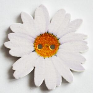 Puuhelmes-nööp Lill 34x34mm, 1 tk