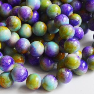 Klaashelmes 12mm lilla-kollane-valge, 1 tk