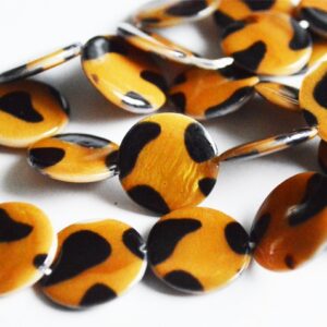 Pärlikoja ketas 14mm Leopard, 1 tk