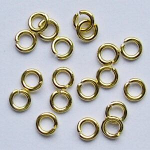 Kuldne rõngas 4mm, 10 tk