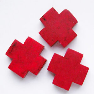 Hauliit 25x25 mm punane, 1 tk