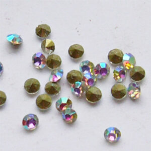 Klaaskristall 2,8mm koonus, AB,  10 tk