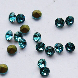 Klaaskristall 2,8mm koonus, hele-meresinine, 10 tk