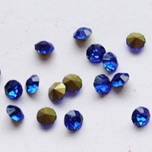 Klaaskristall 2,8mm koonus, tumesinine, 10 tk