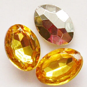 Akrüülkristall 14x10x5mm oranž, 1 tk