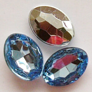 Akrüülkristall 14x10x5mm helesinine, 1 tk