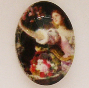 Klaaskamee 18x13mm, 1 tk