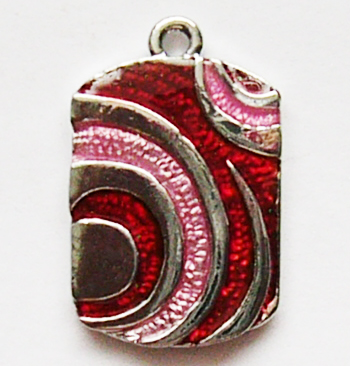 Metalliriipus 26x18mm, 1 kpl