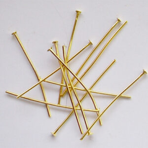 Kuldne ehtenõel  peaga,  35x0,7mm, 10 tk