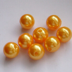 Oranž akrüülpärl 10mm, 1 tk
