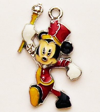 Metalliriipus Mickey Mouse 35x21mm, 1 kpl