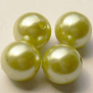 Akrüülpärl 14mm helekollane, 1 tk