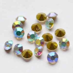 Klaaskristall 5,6mm koonus, vikerkaar, 1 tk