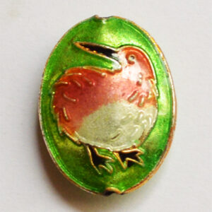 Cloisonne helmes Lind 20x15mm, 1 tk