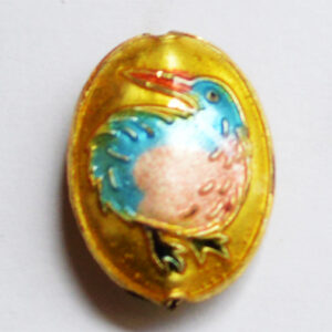 Cloisonne helmes Lind  20x15mm, 1 tk