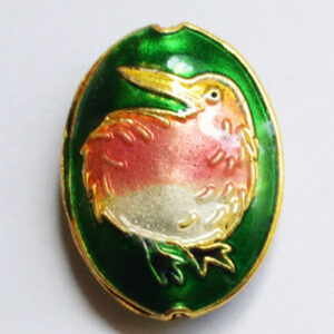 Cloisonne helmes Lind 20x15mm, 1 tk