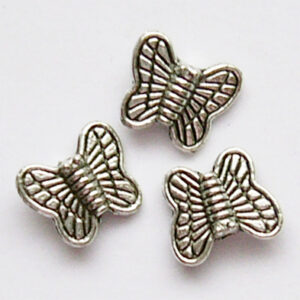 Ant.hõbedane  metallhelmes Liblikas 10,5x9mm, 1 tk