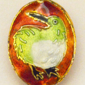 Cloisonne helmes Lind 20x15mm, 1 tk