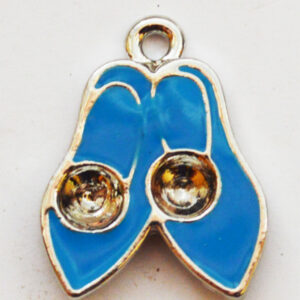 Värviline metallripats 21x17mm, 1 tk