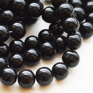 Ümar klaashelmes 12mm must, ava 1,3mm, pakis 6 tk