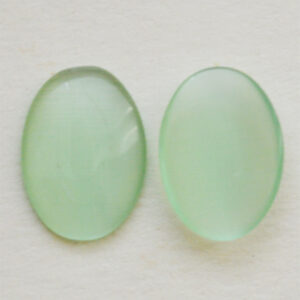 Klaaskamee Kassisilm 14x10mm heleroheline, 1 tk