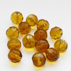 Lihvitud klaashelmes 12mm helepruun, 1 tk