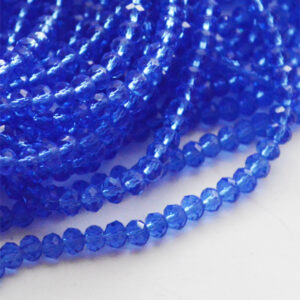 Lihvitud rondell 3x4mm sinine, 10 tk