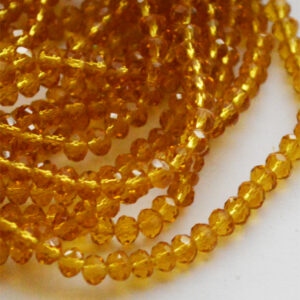 Lihvitud rondell 6x4mm kuldpruun, 10 tk