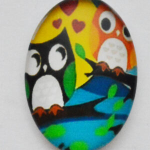Klaaskamee Öökull 18x13mm, 1 tk