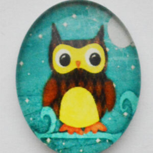 Klaaskamee Öökull 18x13mm, 1 tk