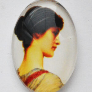 Klaaskamee 25x18mm, 1 tk