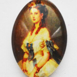 Klaaskamee 25x18mm, 1 tk